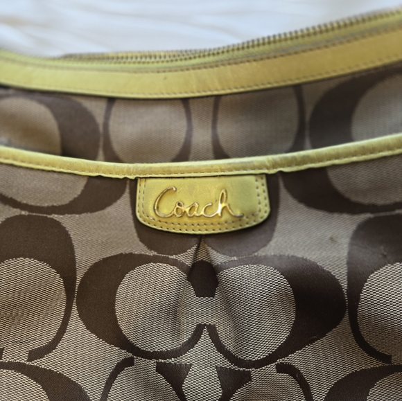 Coach Handbags - Coach Brown and Yellow Women's Bag